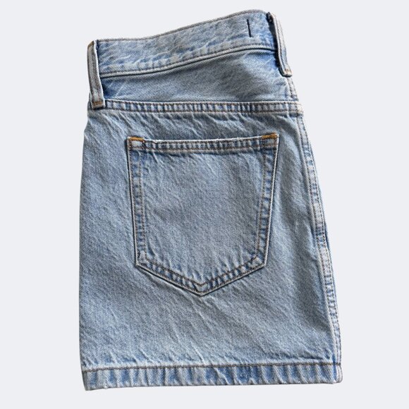 Abercrombie & Fitch Skirt Denim Mini Woman's sz 25/0 Low Rise Faded - Picture 4 of 7